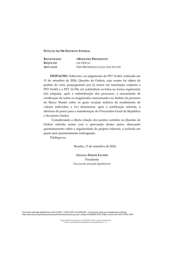 Prévia: Despacho processual. Página 1 de 1 · cópia editorial.
