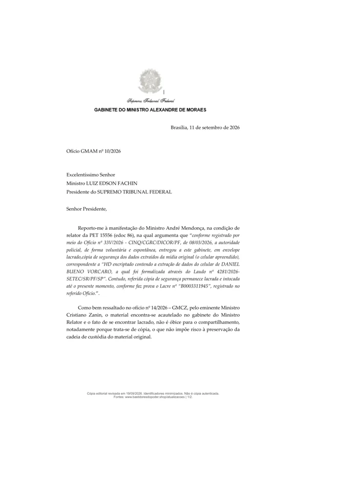 Prévia: Ofício sobre acesso às mídias. Página 1 de 2 · cópia editorial.